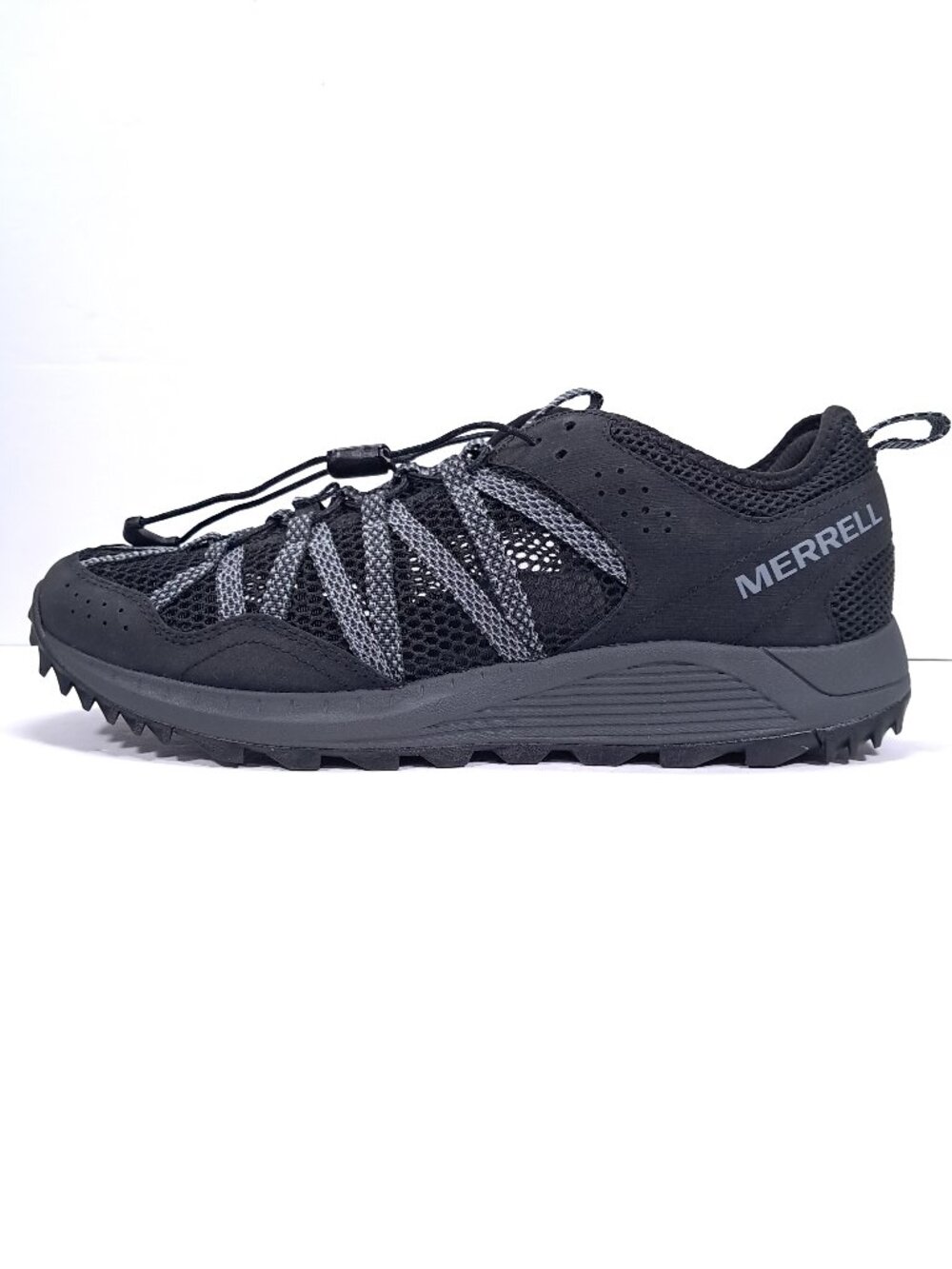 NEW Merrell Wildwood Aerosport Water Shoes Men 9 Black Mesh J036109 Athletic